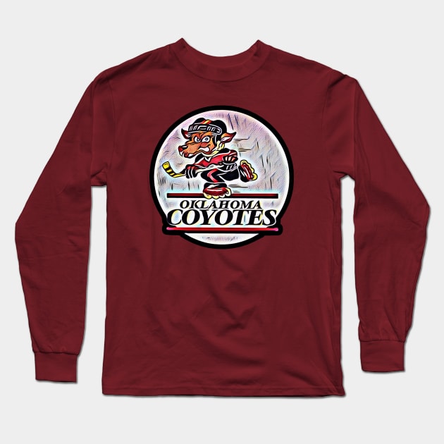 Oklahoma Coyotes Roller Hockey Long Sleeve T-Shirt by Kitta’s Shop